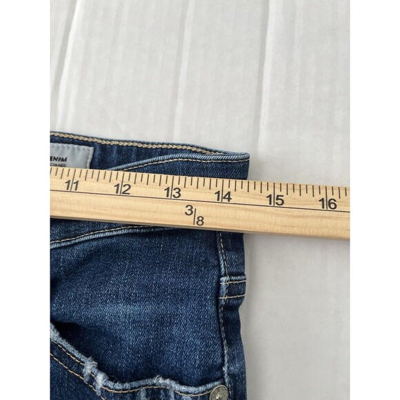 AG Adriano Goldschmied Farrah Skinny Distressed High Rise Split Hem Jeans 28R - Picture 10 of 13